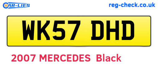 WK57DHD are the vehicle registration plates.