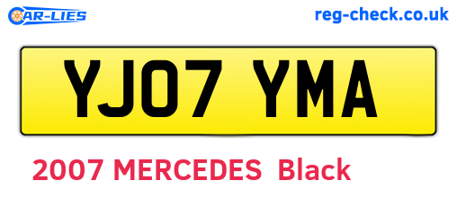 YJ07YMA are the vehicle registration plates.