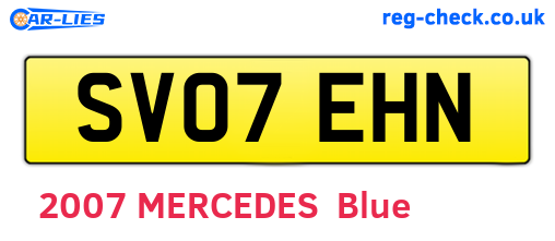 SV07EHN are the vehicle registration plates.