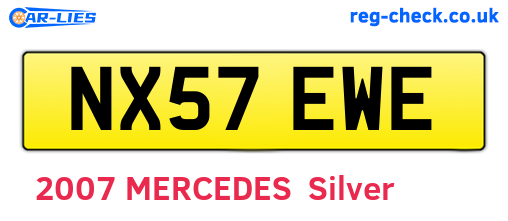 NX57EWE are the vehicle registration plates.