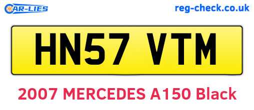 HN57VTM are the vehicle registration plates.