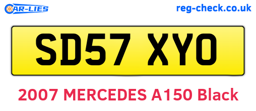 SD57XYO are the vehicle registration plates.