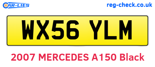 WX56YLM are the vehicle registration plates.