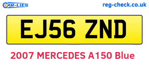 EJ56ZND are the vehicle registration plates.