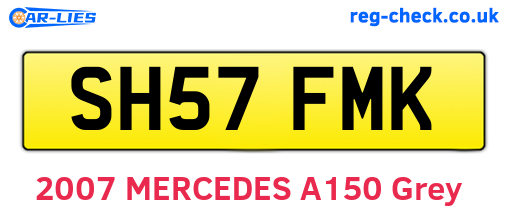 SH57FMK are the vehicle registration plates.