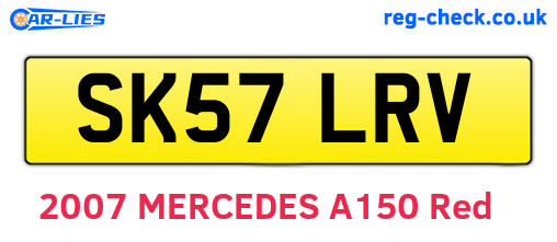 SK57LRV are the vehicle registration plates.