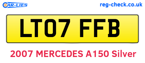 LT07FFB are the vehicle registration plates.