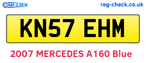 KN57EHM are the vehicle registration plates.