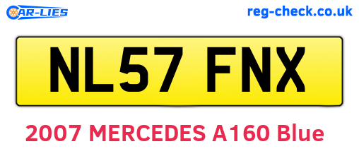 NL57FNX are the vehicle registration plates.