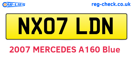 NX07LDN are the vehicle registration plates.