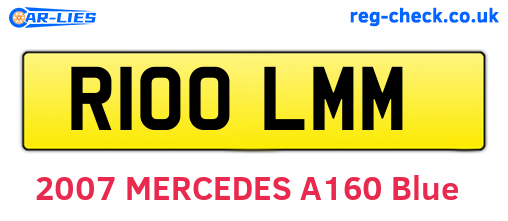 R100LMM are the vehicle registration plates.