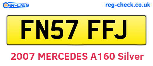 FN57FFJ are the vehicle registration plates.