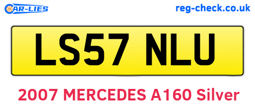 LS57NLU are the vehicle registration plates.
