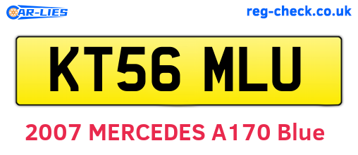 KT56MLU are the vehicle registration plates.