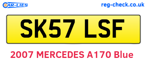 SK57LSF are the vehicle registration plates.