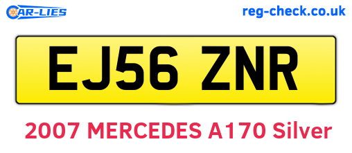 EJ56ZNR are the vehicle registration plates.