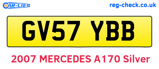 GV57YBB are the vehicle registration plates.