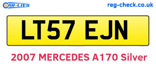 LT57EJN are the vehicle registration plates.