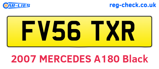 FV56TXR are the vehicle registration plates.