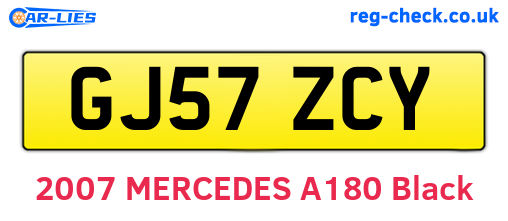 GJ57ZCY are the vehicle registration plates.