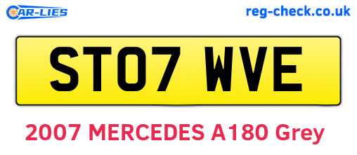 ST07WVE are the vehicle registration plates.