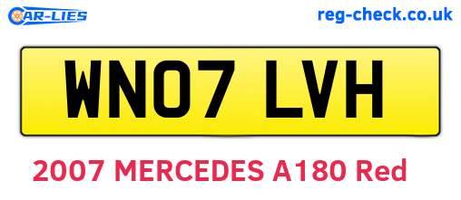 WN07LVH are the vehicle registration plates.
