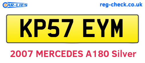 KP57EYM are the vehicle registration plates.