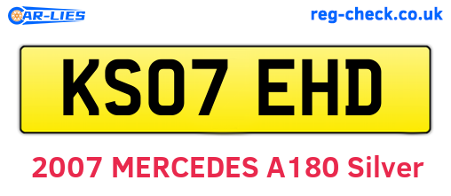 KS07EHD are the vehicle registration plates.