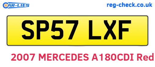 SP57LXF are the vehicle registration plates.