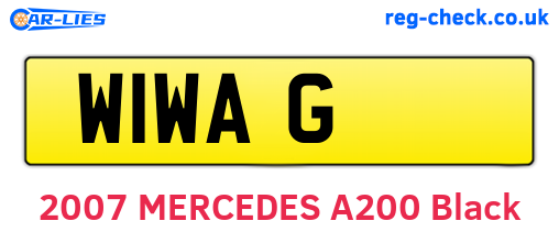 W1WAG are the vehicle registration plates.