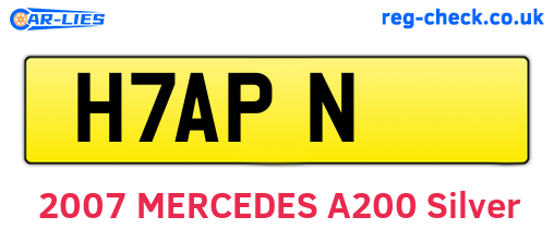 H7APN are the vehicle registration plates.