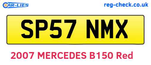 SP57NMX are the vehicle registration plates.