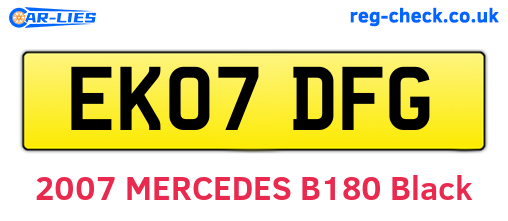 EK07DFG are the vehicle registration plates.
