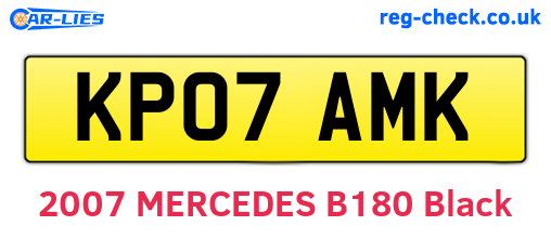 KP07AMK are the vehicle registration plates.