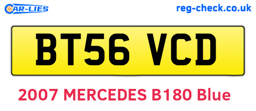 BT56VCD are the vehicle registration plates.