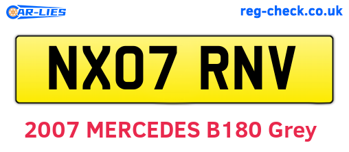 NX07RNV are the vehicle registration plates.