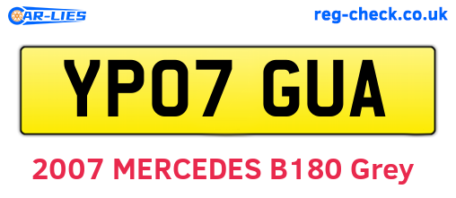 YP07GUA are the vehicle registration plates.