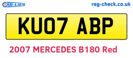 KU07ABP are the vehicle registration plates.