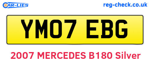 YM07EBG are the vehicle registration plates.