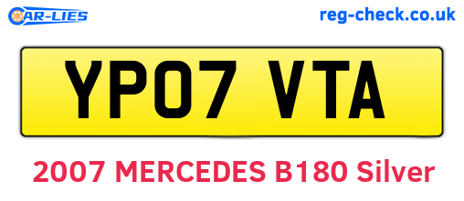 YP07VTA are the vehicle registration plates.