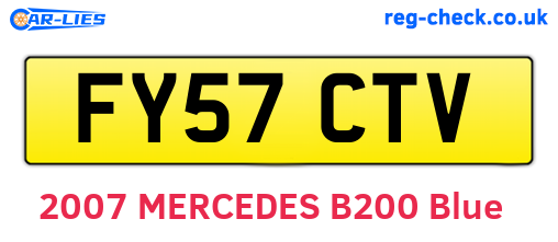 FY57CTV are the vehicle registration plates.