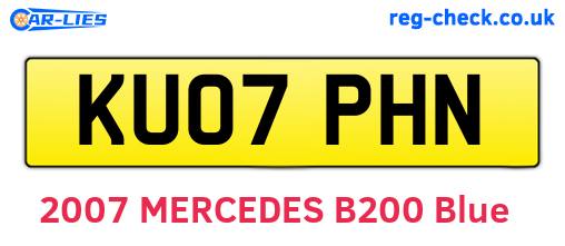 KU07PHN are the vehicle registration plates.