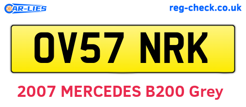 OV57NRK are the vehicle registration plates.