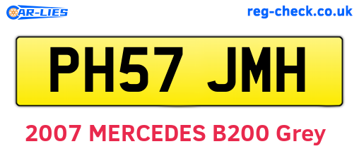 PH57JMH are the vehicle registration plates.