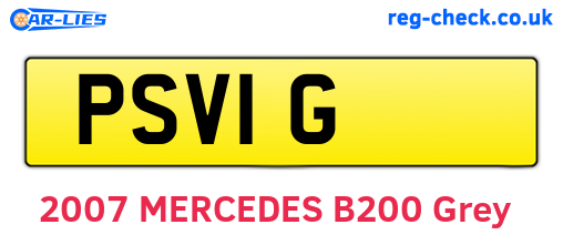 PSV1G are the vehicle registration plates.