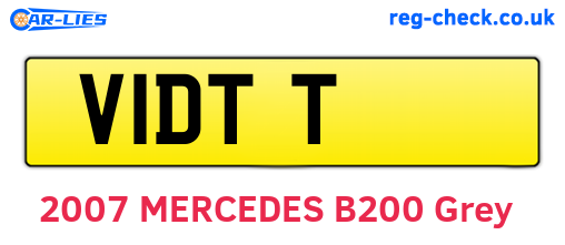 V1DTT are the vehicle registration plates.