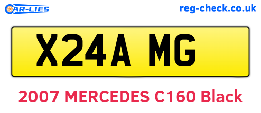 X24AMG are the vehicle registration plates.