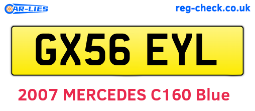GX56EYL are the vehicle registration plates.