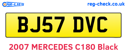 BJ57DVC are the vehicle registration plates.
