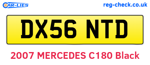 DX56NTD are the vehicle registration plates.